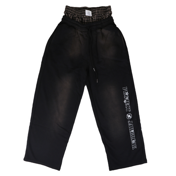 High Fashion Joggers Washed Black